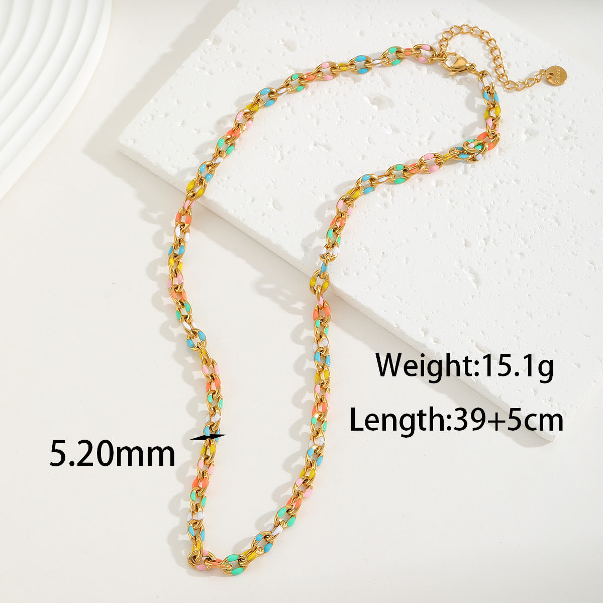 Sunset Sorbet Chain necklace