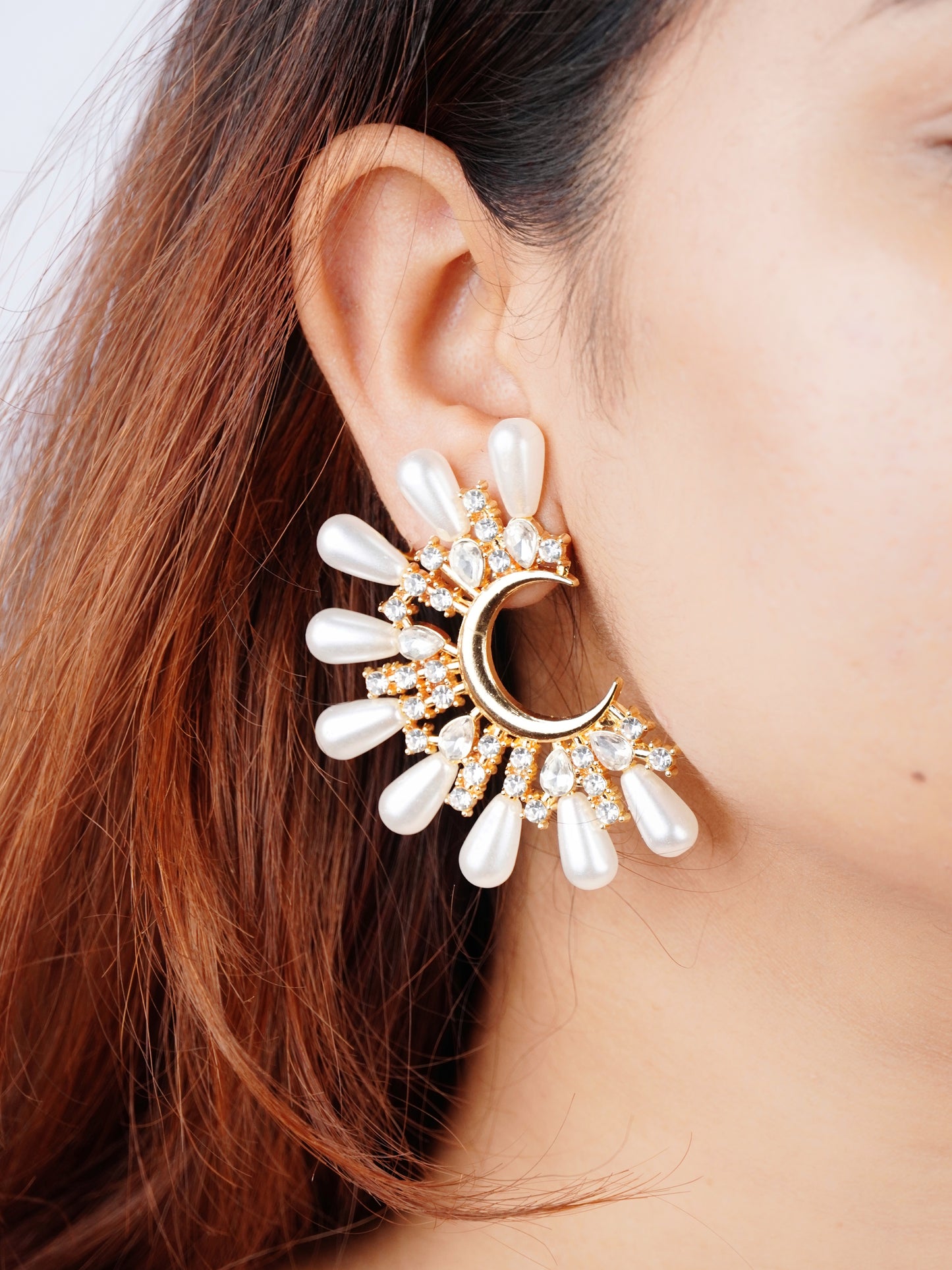 Pearl of the night earring