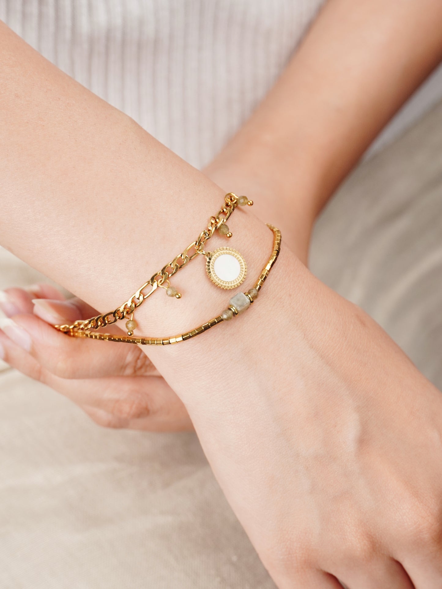 White Bead bracelet