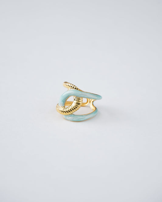 Celestia Enamel Twist Ring