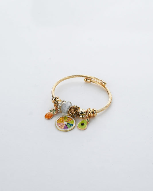 Pastoral Fruit charm bracelet
