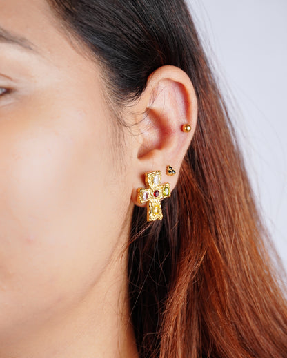 Mini Cross Studs