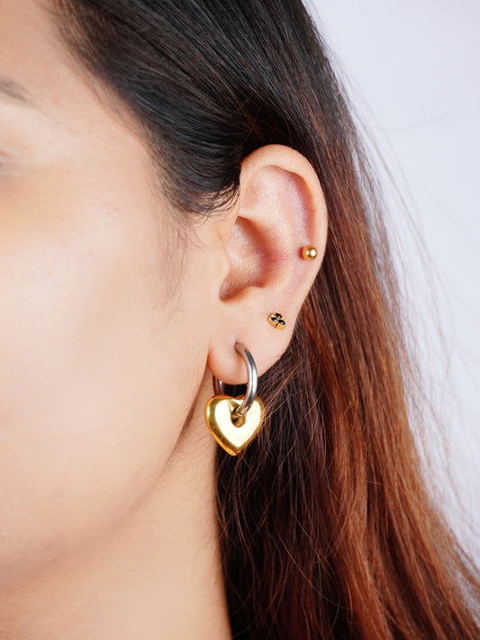 Classic Mixed heart earrings