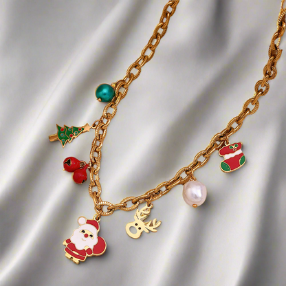 HO HO HO charms necklace