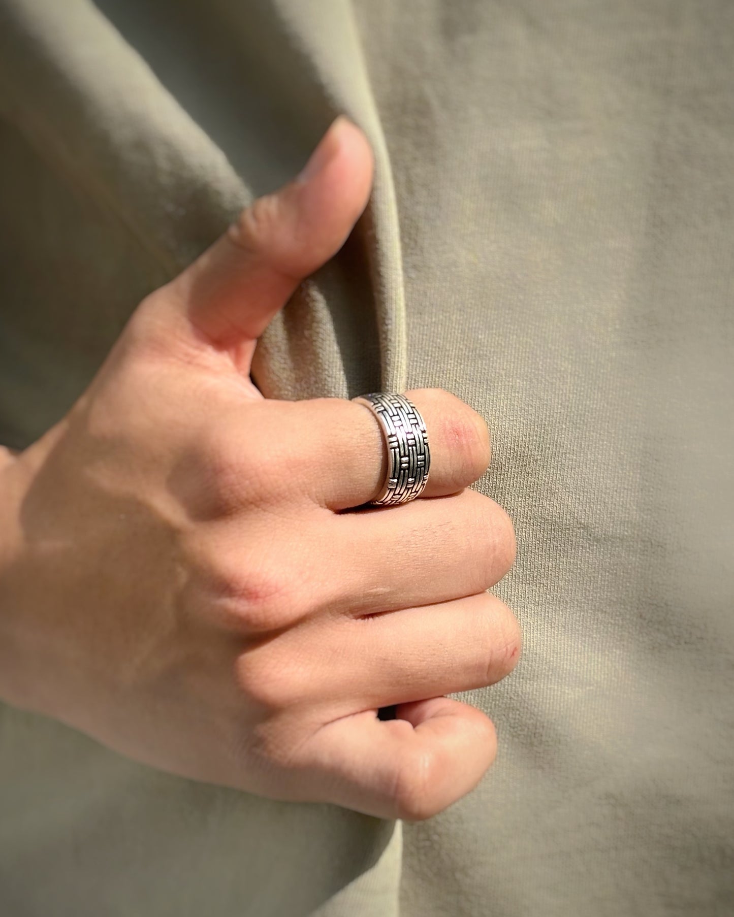 Sterling Edge Men's ring