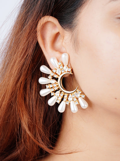 Pearl of the night earring