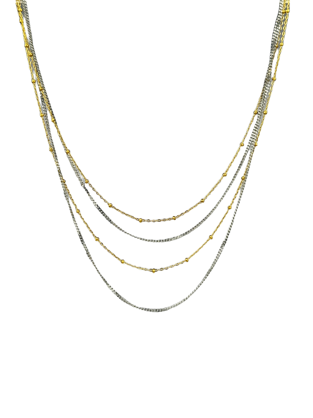 Mixed metal cable chain