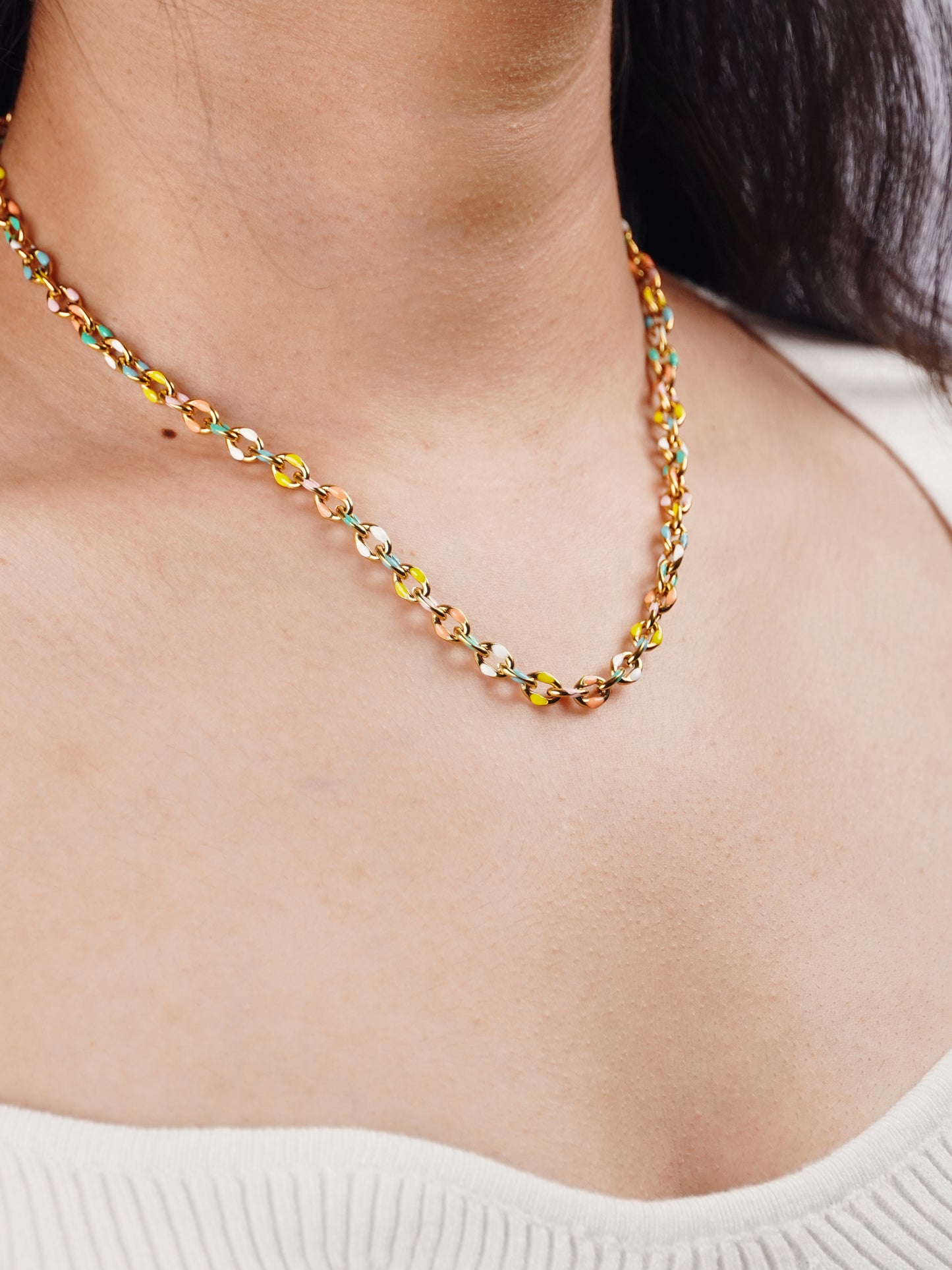 Sunset Sorbet Chain necklace