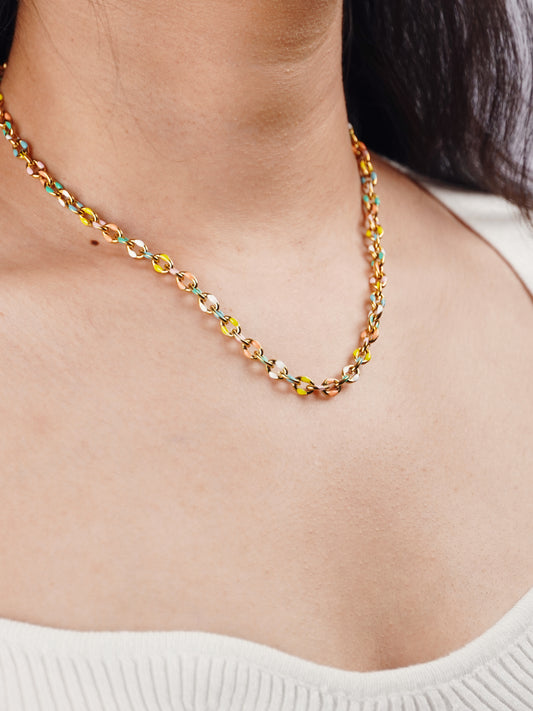 Sunset Sorbet Chain necklace