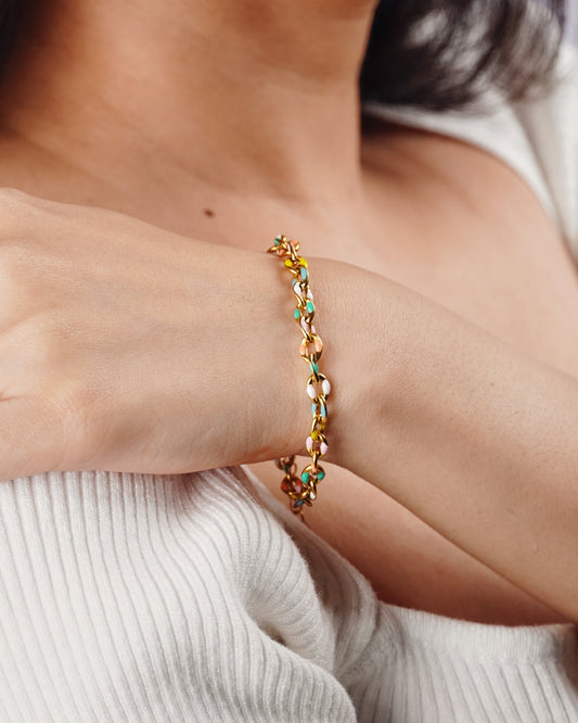 Sunset Sorbet chain Bracelet