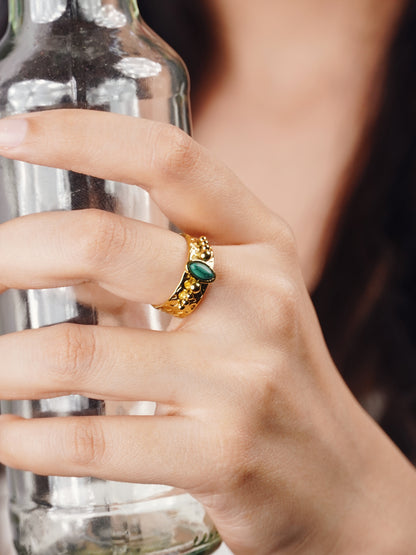 Vintage Stone studded ring