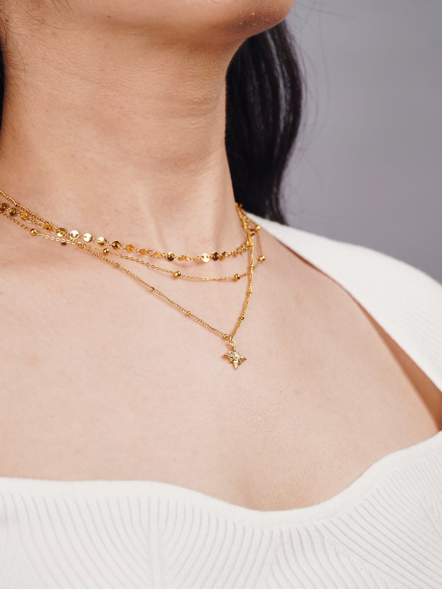 Celestial Glow Layered Necklace