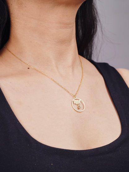 Leaf Drop necklace