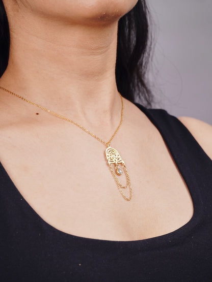 Lotus Droplet necklace