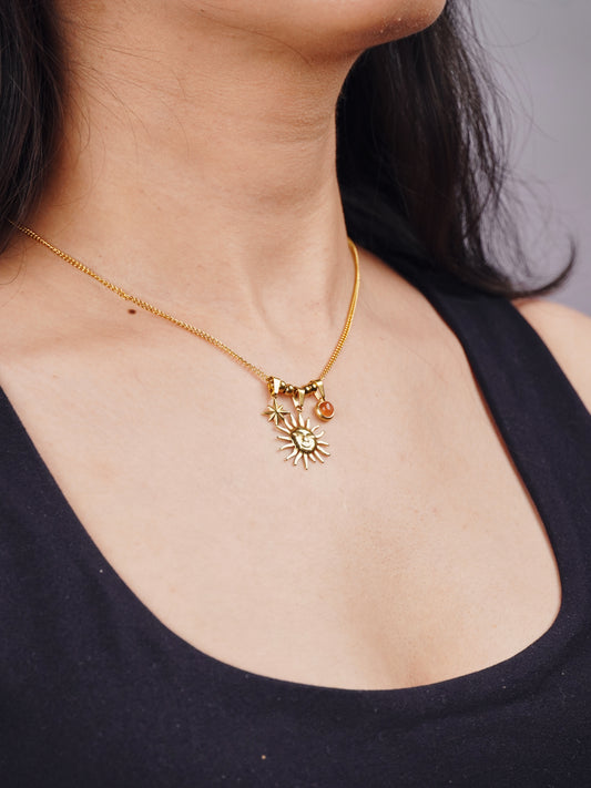 Sun Charm necklace