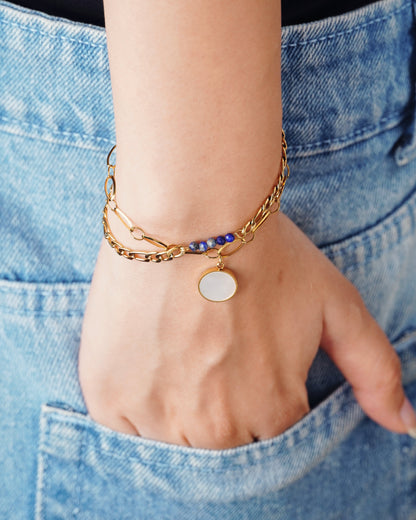 Blue Beaded Bracelet