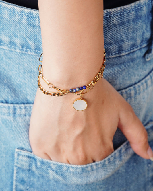 Blue Beaded Bracelet