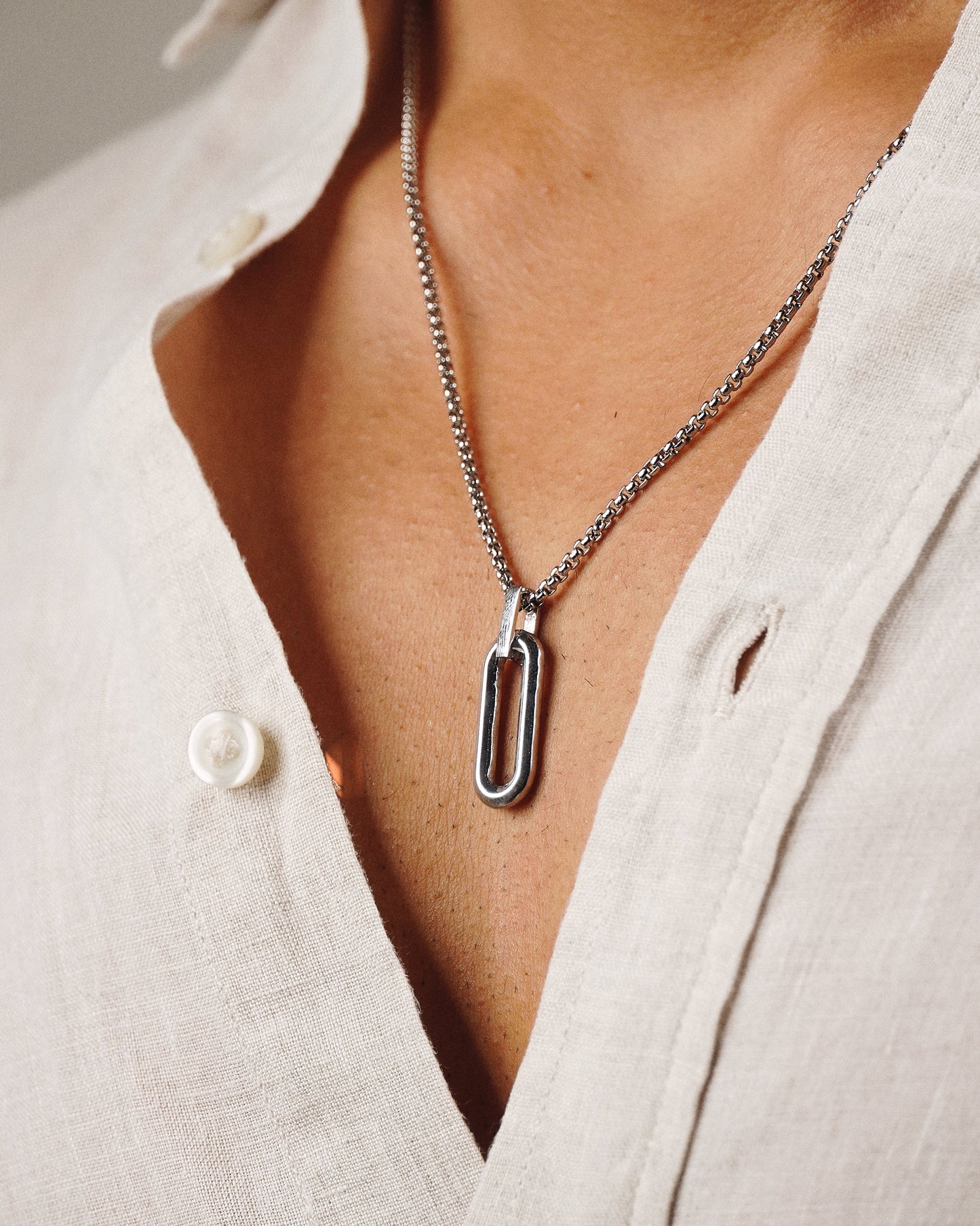 Men's Edge Pendant chain
