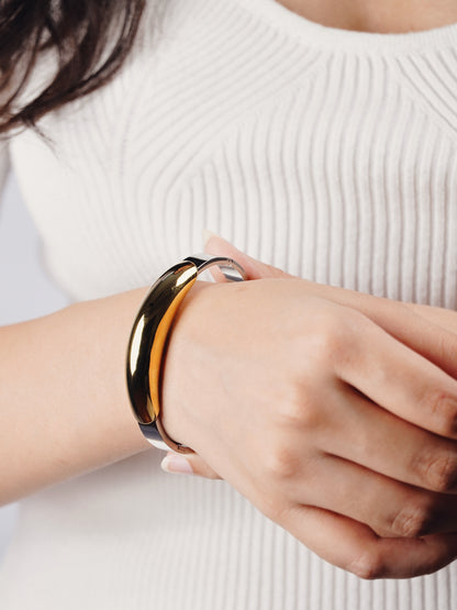 Vintage classic multi-metal bracelet