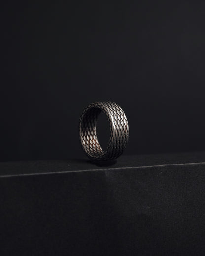 Men's Diamond Plaid Ring