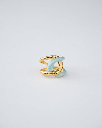 Celestia Enamel Twist Ring