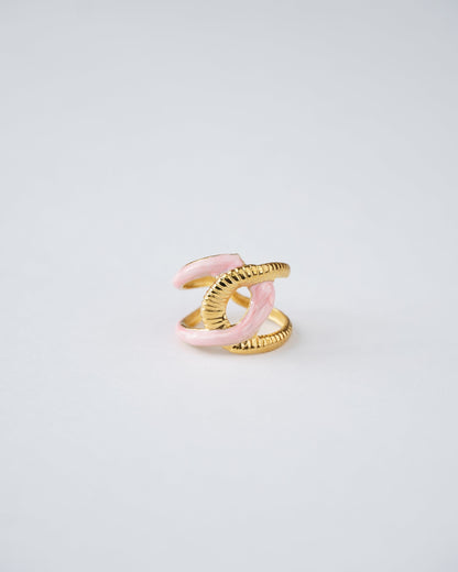Celestia Enamel Twist Ring