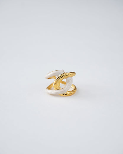 Celestia Enamel Twist Ring