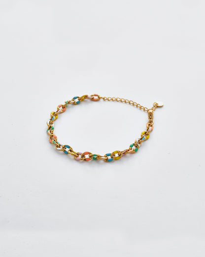 Sunset Sorbet chain Bracelet