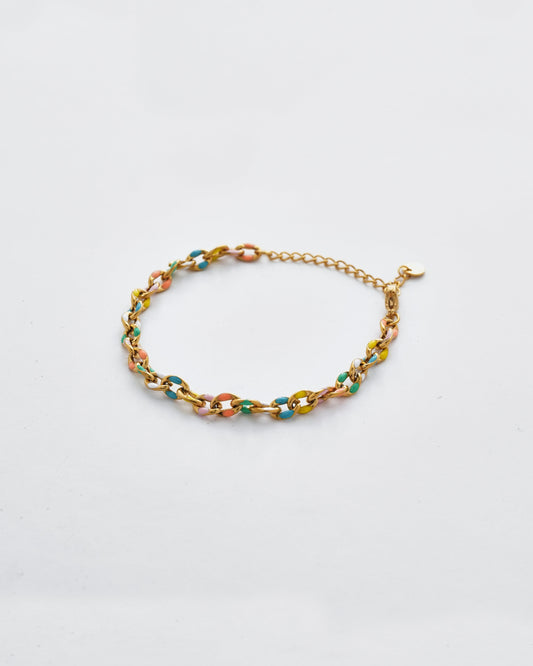Sunset Sorbet chain Bracelet