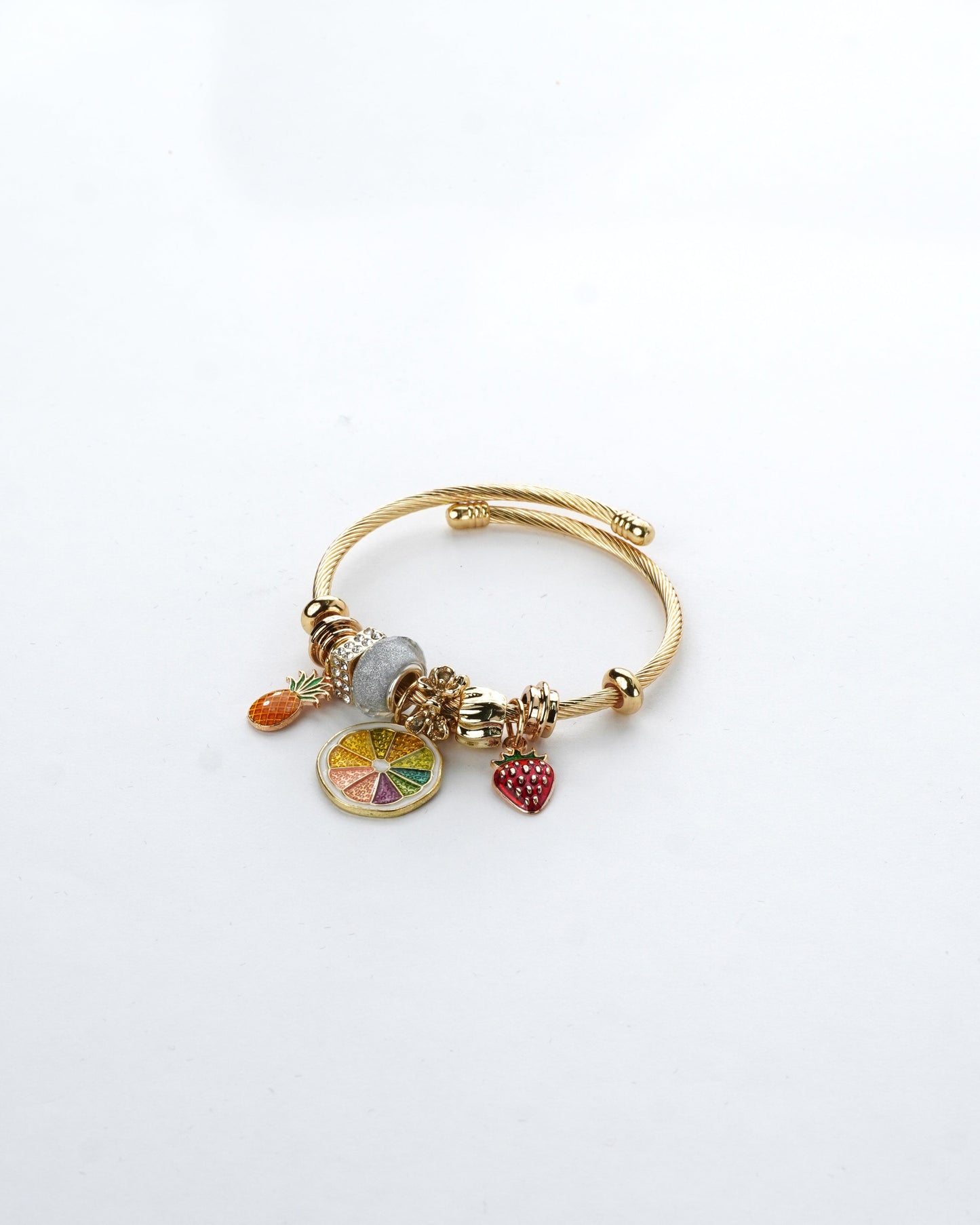Pastoral Fruit charm bracelet