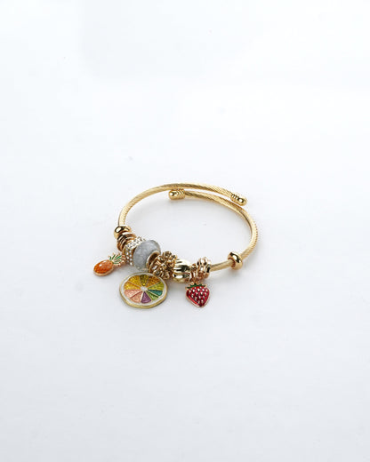 Pastoral Fruit charm bracelet