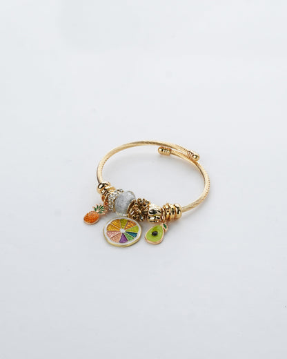 Pastoral Fruit charm bracelet