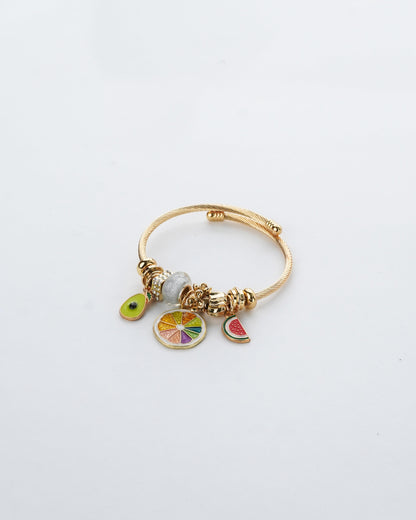 Pastoral Fruit charm bracelet