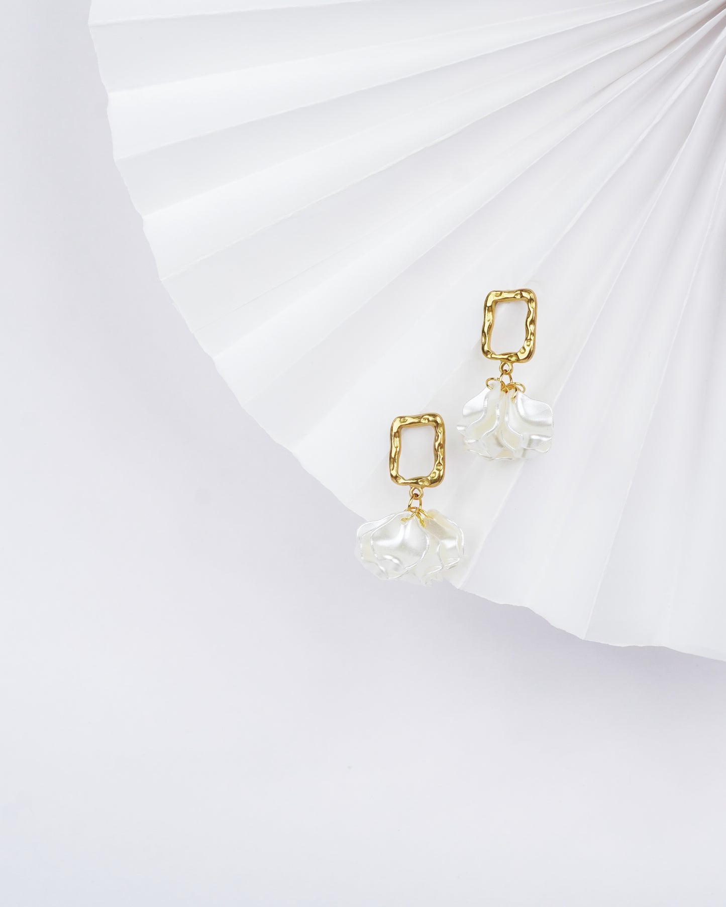 White Blossom earrings