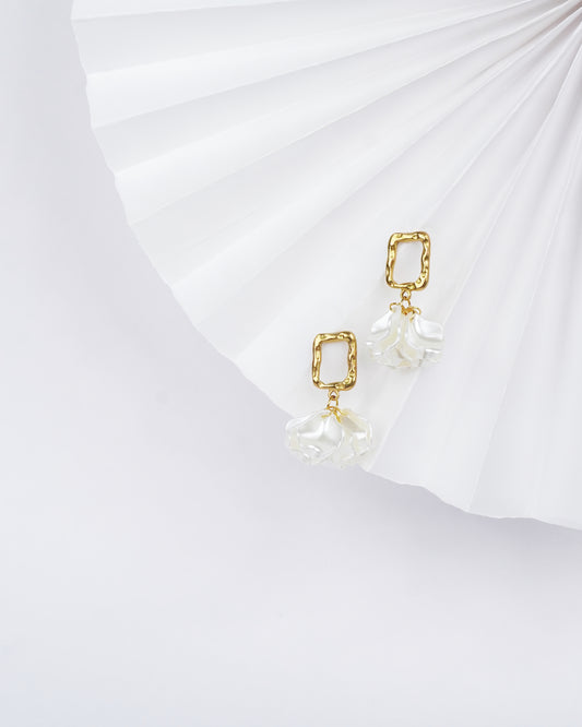White Blossom earrings