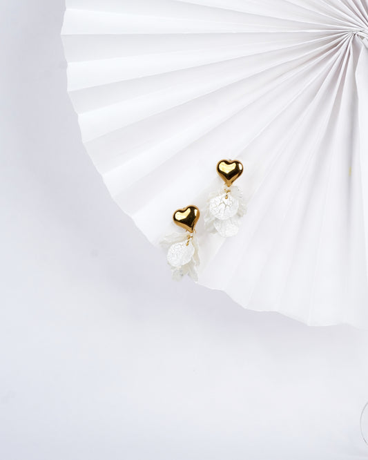 Lily Heart earrings