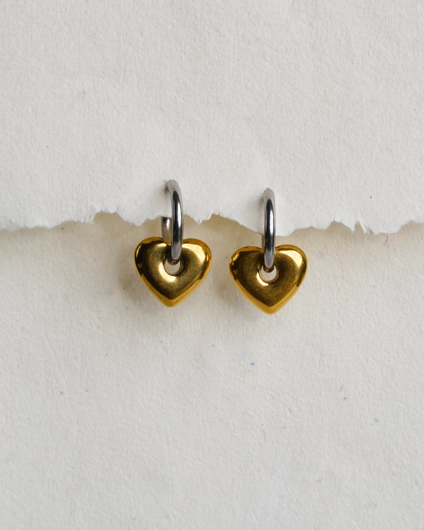 Classic Mixed heart earrings