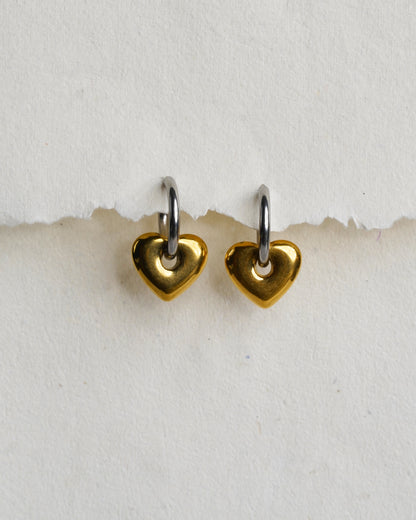 Classic Mixed heart earrings