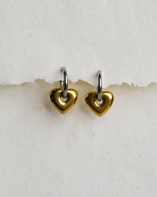 Classic Mixed heart earrings