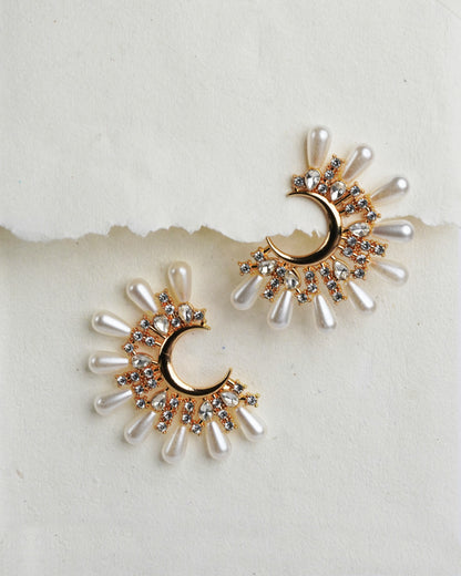 Pearl of the night earring